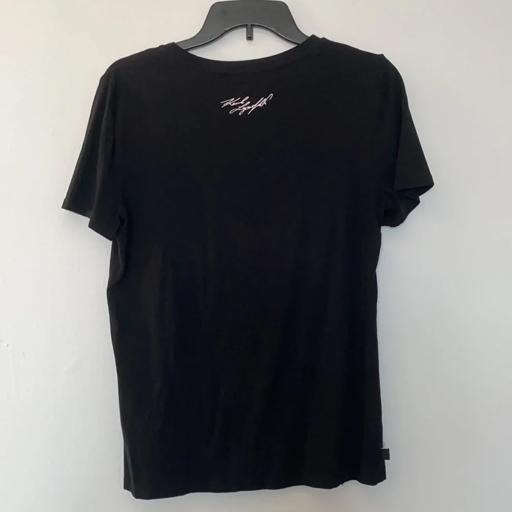Karl Lagerfeld women’s black t-shirt - Picture 3 of 4